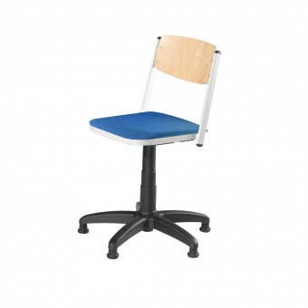 Drehspindelstuhl, höhenverstellbar 48-67 cm, feststehend, mit Sitzpolster, Drehspindelstuhl, höhenverstellbar 48-67 cm, feststehend, mit Sitzpolster,